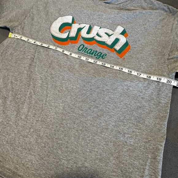Orange Crush Soda Grey Graphic Tee. Heavy Cotton. Men’s Large. - Picture 3 of 9